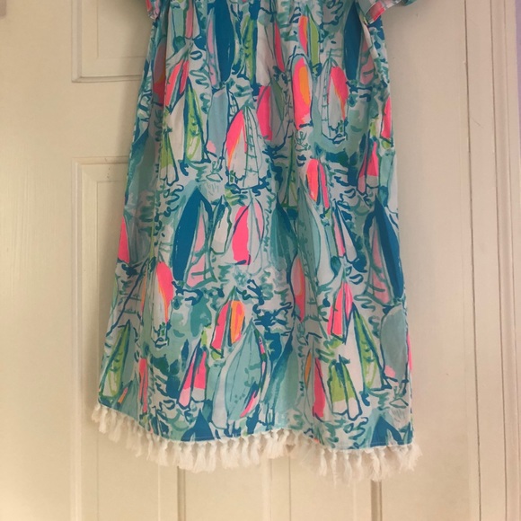 Lilly Marble Dress in Beach and Bae Print Small - Picture 3 of 3
